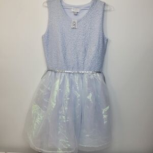 Periwinkle childrens place dress wedding dress